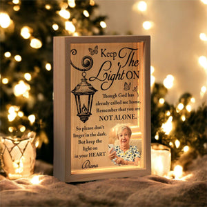 Keep The Light On - Personalized Photo Frame Light Box