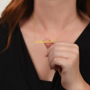 Personalized Name Necklace With Message Card