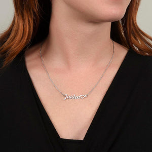 Personalized Name Necklace With Message Card