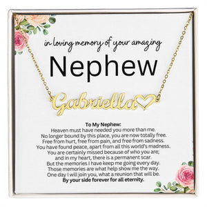 Personalized Name Necklace With Message Card