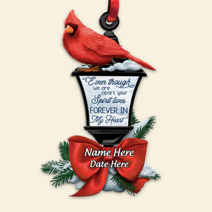 Personalized Heaven Cardinals Christmas Ornament