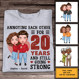 Personalized Couple Annoying Each Other T-Shirt