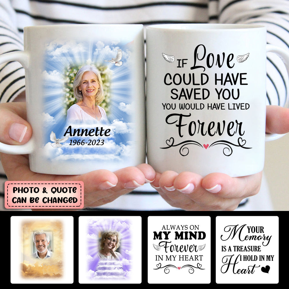 Loving Memories Custom Photo Personalized Memorial Mug