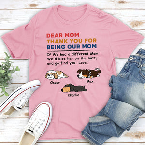 Personalized Pure Cotton T-shirt Gift For Dog Lovers - Bite The Butt