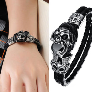 To My Man Skull Bracelet Couple Husband Gift Anniversary