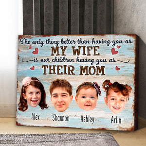 Wife Gift For Mother’s Day Personalized Gift For Wife Canvas Print