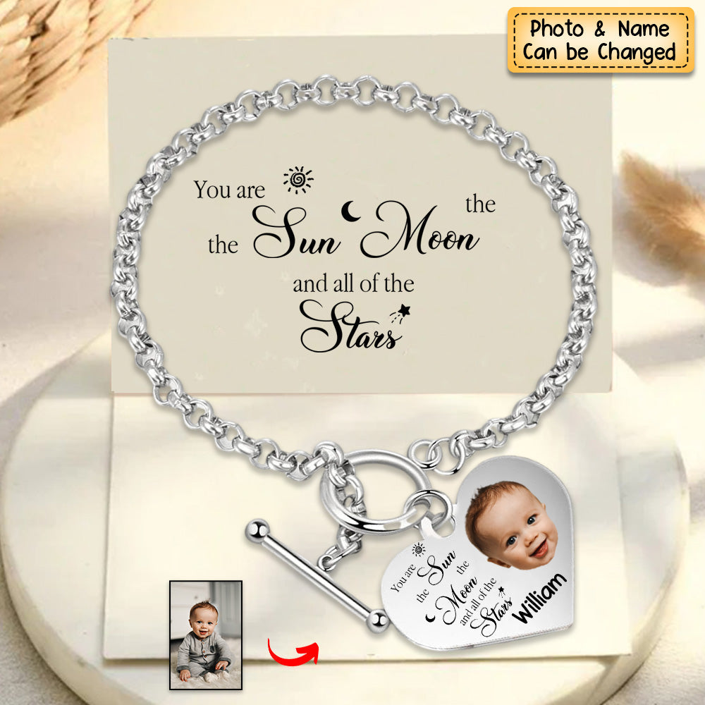 Personalized Engraved Heart Bracelet To me you are perfect - For Mom/Grandma