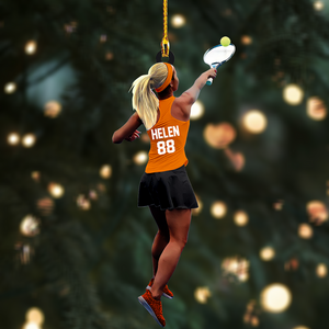 Personalized Tennis Player Christmas Ornament-Great Gift Idea For Tennis Lovers