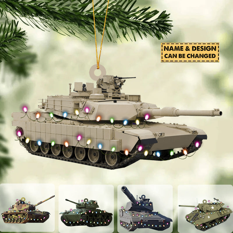 Model Tanks Personalized Custom Shape Ornament