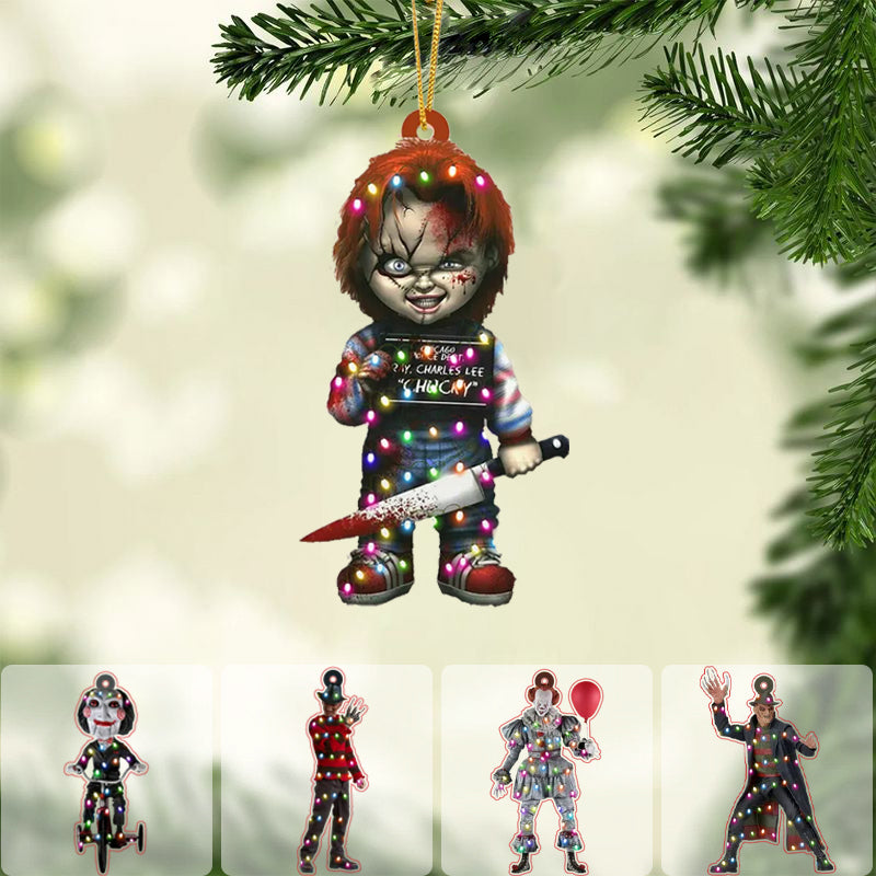 Personalized Horror Movie Ornament, Christmas Tree Decor