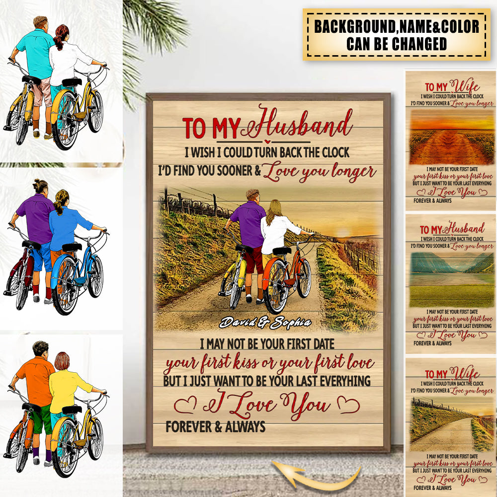 Custom Personalized Cycling Poster, Vintage Style, Gifts For Cycling Couple, Cycling Lover Gifts, Personalized Cycling Gifts