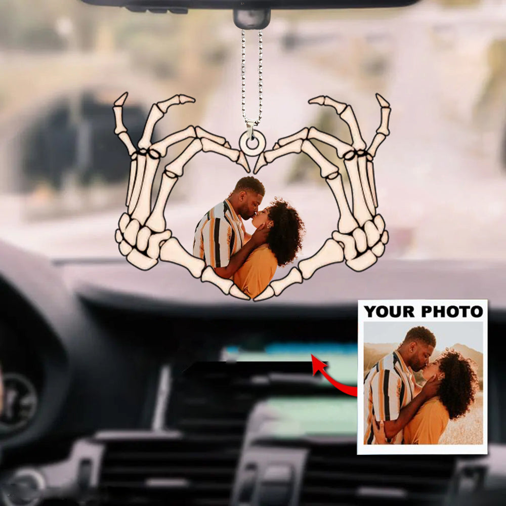 Personalized Car Hanging Ornament - Gift For Couple - Till Death Do Us Part