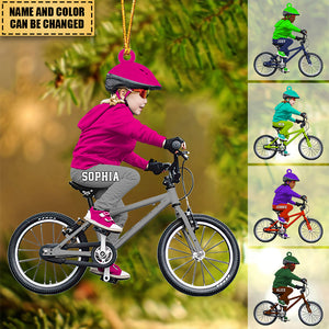 Custom Personalized Bicycle Ornament-Christmas Gift For Children