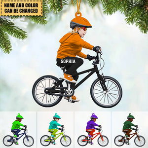 Custom Personalized Bicycle Ornament-Christmas Gift For Children