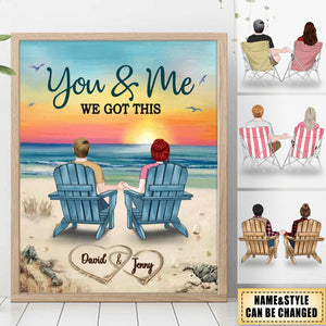 Custom Personalized Couple Poster - Gift Idea For Couple - You & Me We Got This