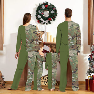 U.S. Soldier Camo Family Matching Pajamas, Personalized with your name and rank, Gift For Soldier family