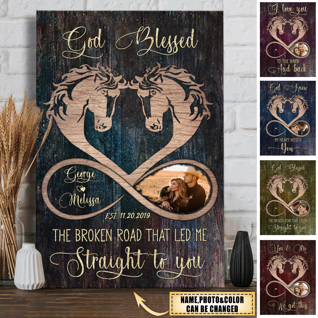 I Love You To The Barn And Back - Personalized Horse Poster