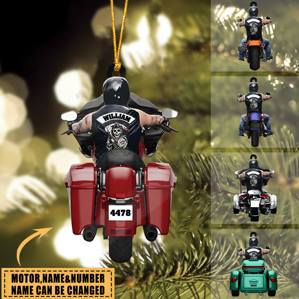 PERSONALIZED GIFT FOR MOTORBIKE LOVERS ORNAMENT