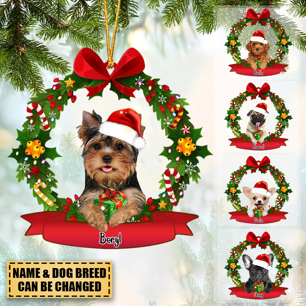 Dog Lovers - Personalized Ornament Christmas Garland Dog