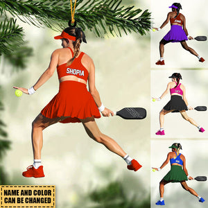 Personalized Pickleball Player Christmas Ornament-Great Gift Idea For Pickleball Lovers