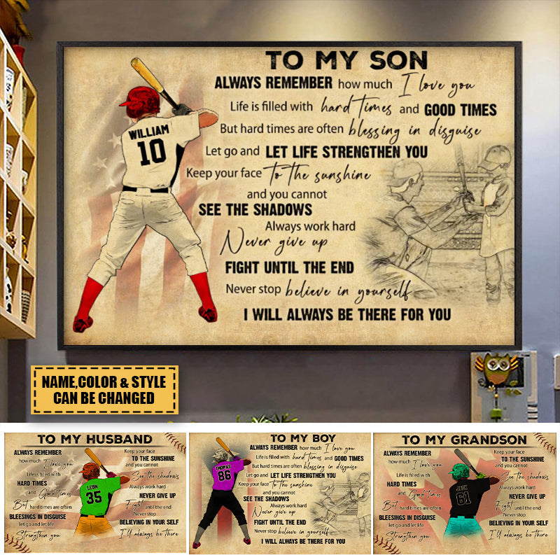 Custom Personalized Baseball Poster,Vintage Style, Baseball Gifts, Baseball Poster, Baseball Room Decor