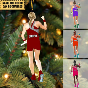 Personalized Tennis Player Winning Christmas Ornament-Great Gift Idea For Tennis Lovers