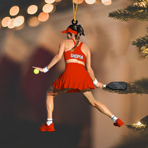 Personalized Pickleball Player Christmas Ornament-Great Gift Idea For Pickleball Lovers