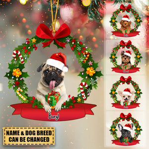 Dog Lovers - Personalized Ornament Christmas Garland Dog