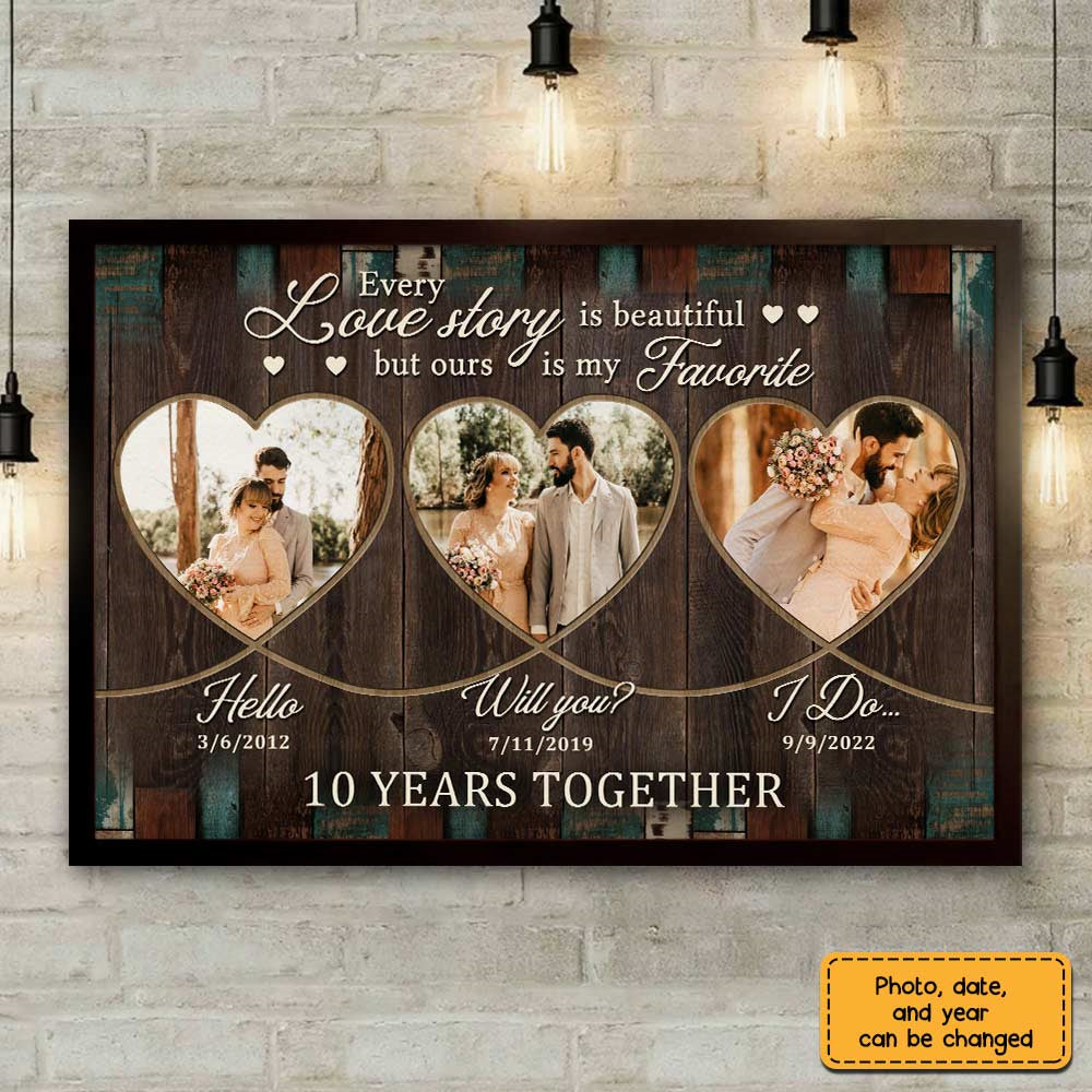 Anniversary Our Story Photo Poster