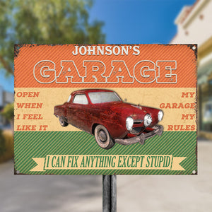 I Can Fix Anything Gift for Male - Auto Mechanic Garage Sign - Personalized Custom Classic Metal Signs