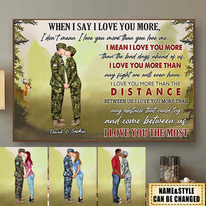 It's A Beautiful Day To Save Lives - Personalized  Couple Poster For Soldier,Firefighter, EMS, Nurse, Police Officer