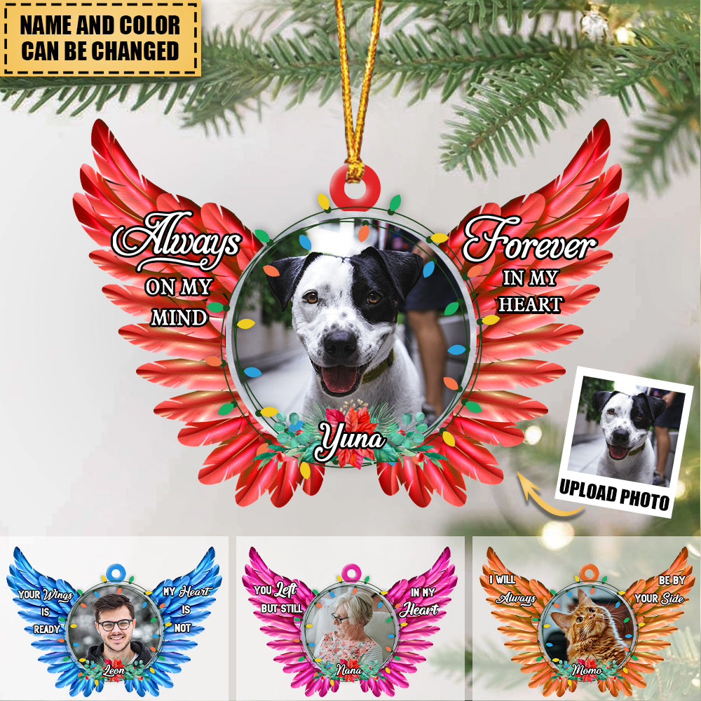 You Left, But Still In My Heart,personalized Ornament, Memorial Gift For Mate&pets,custom Photo