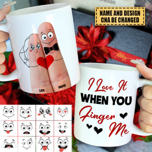 I Promise To Always Finger You Personalized Mug, Couple Gift