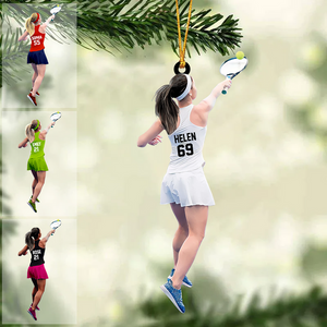 Personalized Tennis Player Christmas Ornament-Great Gift Idea For Tennis Lovers