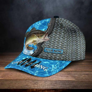 Fishing Water Fish Skin Pattern Personalized Cap