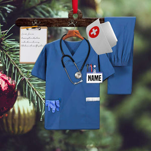 Nurse Uniform Personalized Christmas Ornament Gift For Nurses