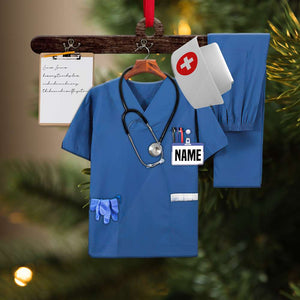 Nurse Uniform Personalized Christmas Ornament Gift For Nurses