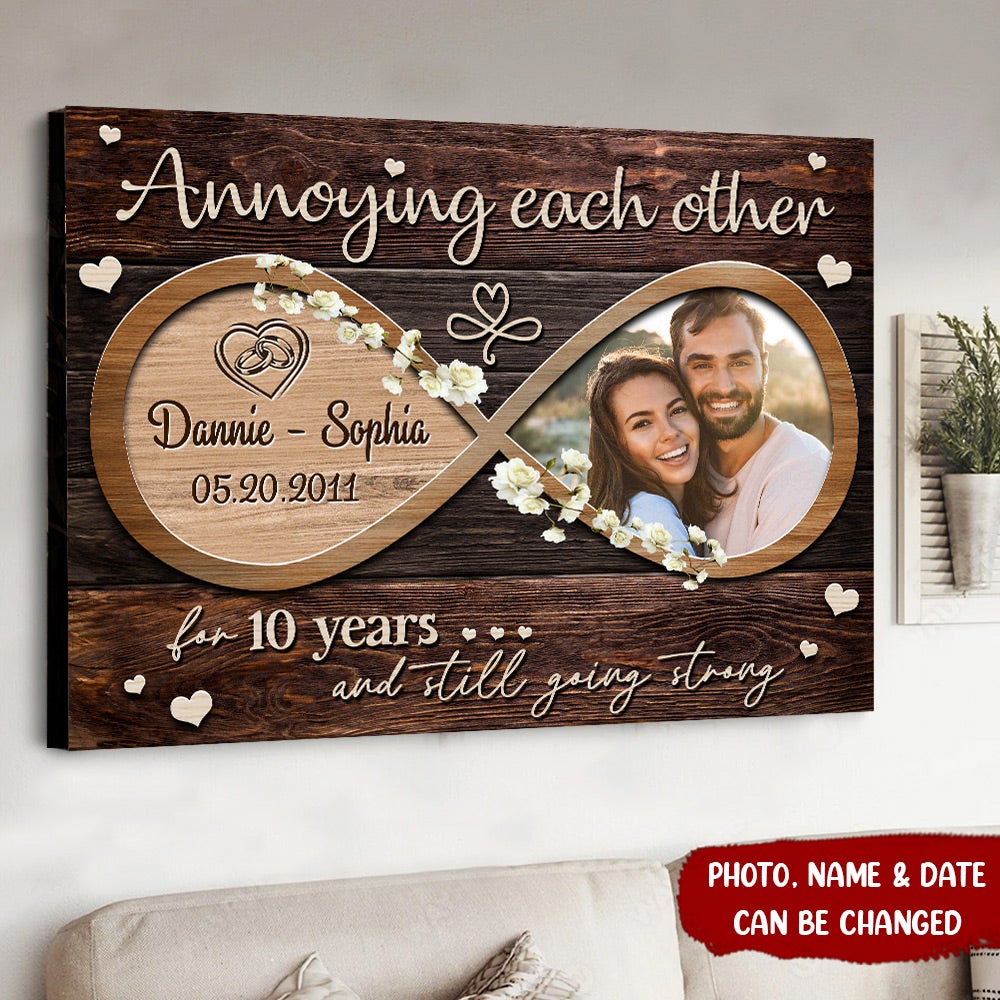 Personalized Annoying Each Other For Years Poster Canvas